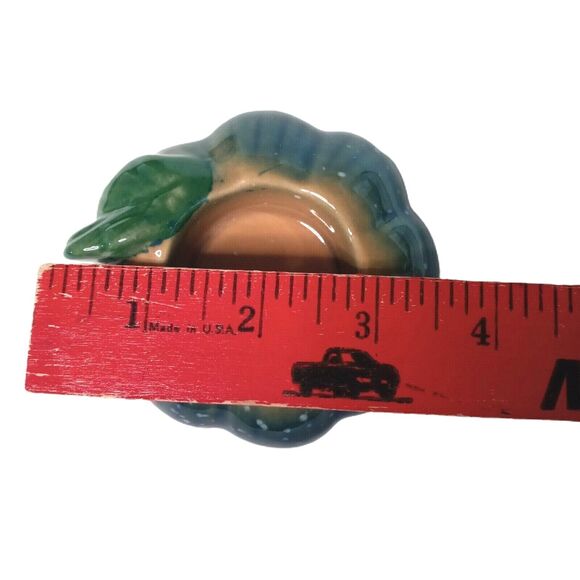 Vintage Pumpkin Tealight Candle Holder Fall Thanksgiving Home Decor Glazed 3.5" - Picture 8 of 10